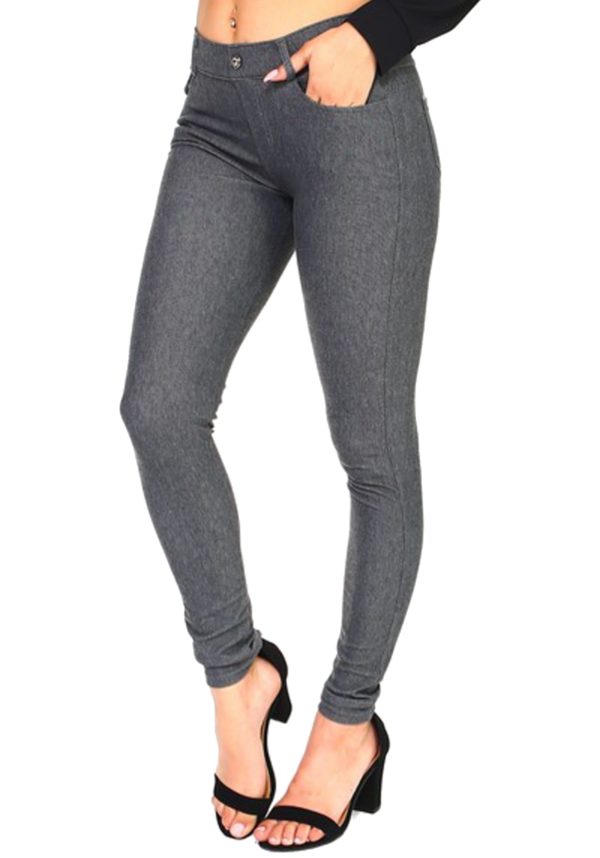 Classic Solid Stretch Jeggings (Plus)