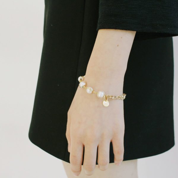 Half Chain Natural Pearl Bracelet
