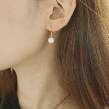 Natural Pearl Hook Earring
