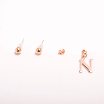 Two Type Initial Earring