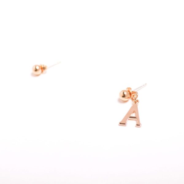 Two Type Initial Earring
