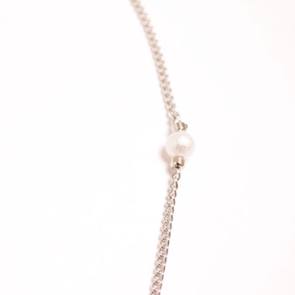 Pearled Square Tunnel Necklace