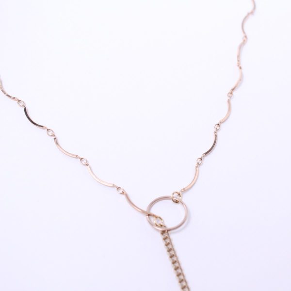 Unbalanced Chain Ring Necklace