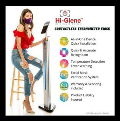 HI-GIENE Contactless Thermometer Kiosk