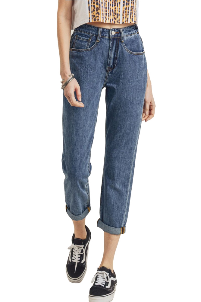 Women's Denim High Waist Vintage Mom Fit Jeans Medium Wash Jeans - $34. ...