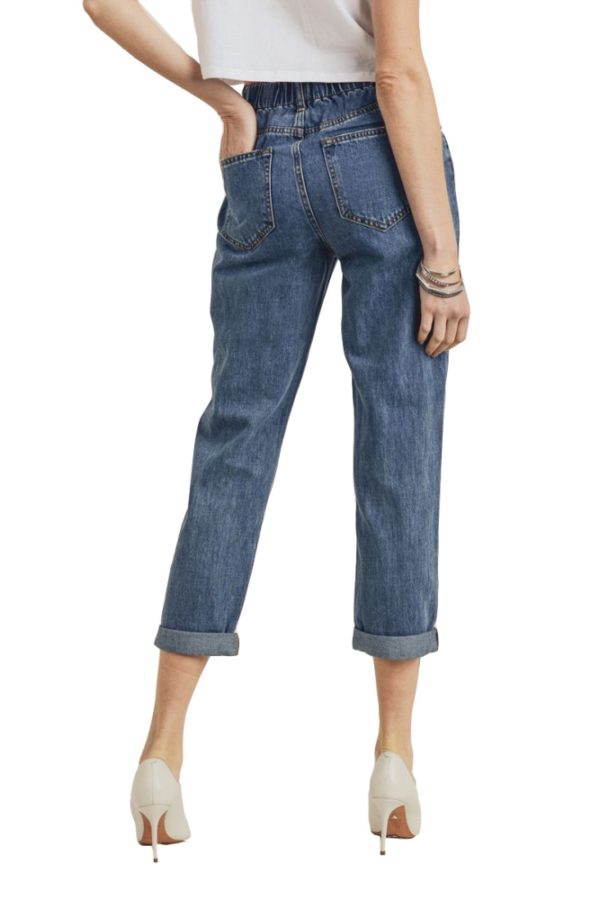 Women's Denim High Waist Vintage Mom Fit Jeans Medium Wash Jeans