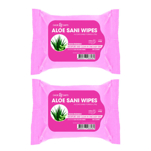 Dearderm Aloe SANI Wipes 30 counts x 2pcs