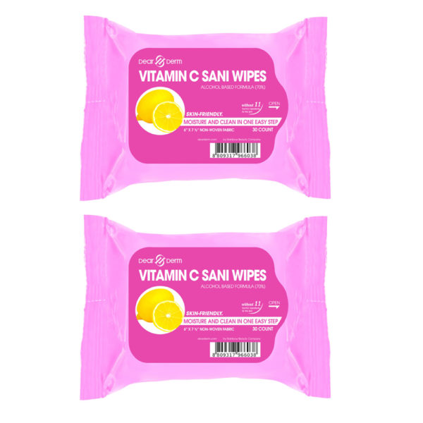 Dearderm Vitamin C SANI Wipes 30 counts x 2pcs