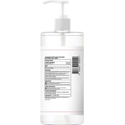 First Hand Sanitizer, 70% Gel, 16.9 fl. oz. 500ml