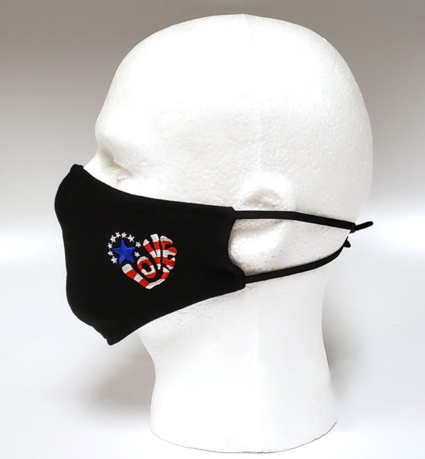 Embroidery Mask, Fashion Mask, Face Masks, Fabric Mask Washable Cotton Mask (LOVE-USA)