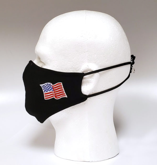 Embroidery Mask, Fashion Mask, Face Masks, Fabric Mask Washable Cotton Mask (USA Flag)