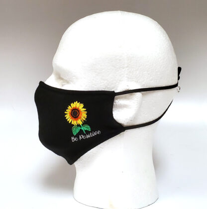 Embroidery Mask, Fashion Mask, Face Masks, Fabric Mask Washable Cotton Mask (Sun Flower)
