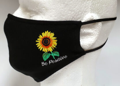 Embroidery Mask, Fashion Mask, Face Masks, Fabric Mask Washable Cotton Mask (Sun Flower)