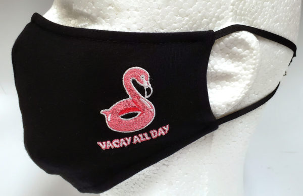 Embroidery Mask, Fashion Mask, Face Masks, Fabric Mask Washable Cotton Mask (Pink Swan)