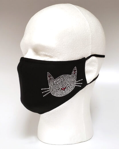 Rhinestone Mask, Fashion Mask, Face Masks, Fabric Mask Washable Cotton Mask (Hello Kitty)