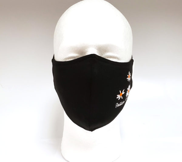 Embroidery Fabric Masks, Rhinestone Mask, Fashion Mask, Face Masks, Washable Cotton Mask (Chrysanthemum)