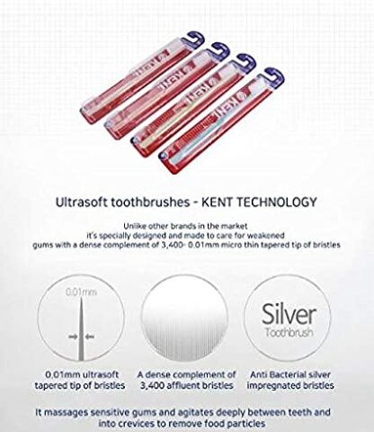 [KENT] Classic Finest Soft Toothbrush - Pack of 6
