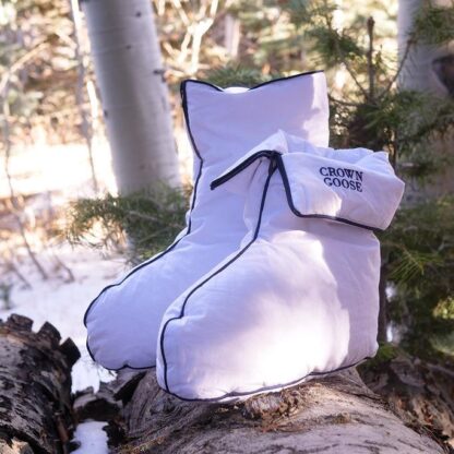 Crown Goose Mellow Goose Down Indoor Boots - White