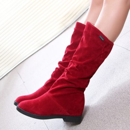 2020 Snow Boots Women Winter Shoes Casual Woman High Boots Black Red Soft Comfortable Female Footwear A1749