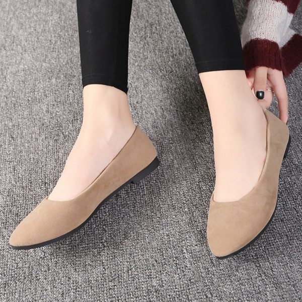 20 Colors Spring and Summer Wear Women's Flat Shoes Large Comfortable Shoes Female Candy Color Shoes Loafers EU 41/42/43 WSH2214