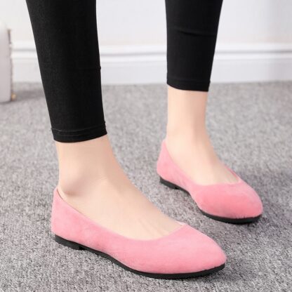 20 Colors Spring and Summer Wear Women's Flat Shoes Large Comfortable Shoes Female Candy Color Shoes Loafers EU 41/42/43 WSH2214