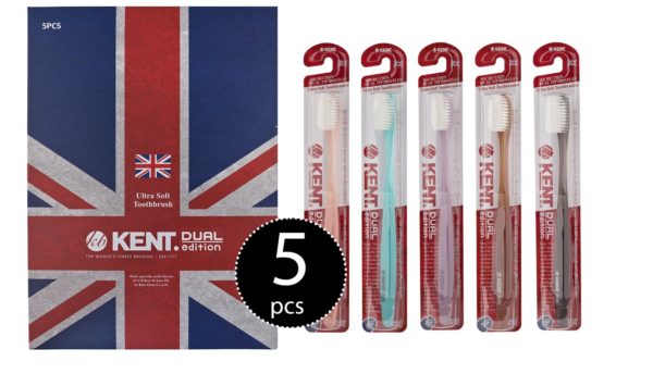 Kent Crystal Finest Soft Toothbrushes Pack of 5