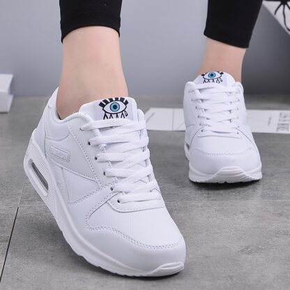 MWY Winter Fashion Women Casual Shoes Leather Platform Shoes Women Sneakers Ladies White Trainers Light Weight Chaussure Femme