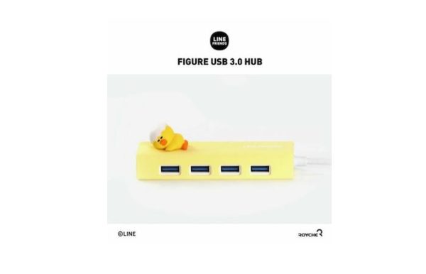 [LINE FRIENDS] Figure USB 3.0 Hub 4 Ports