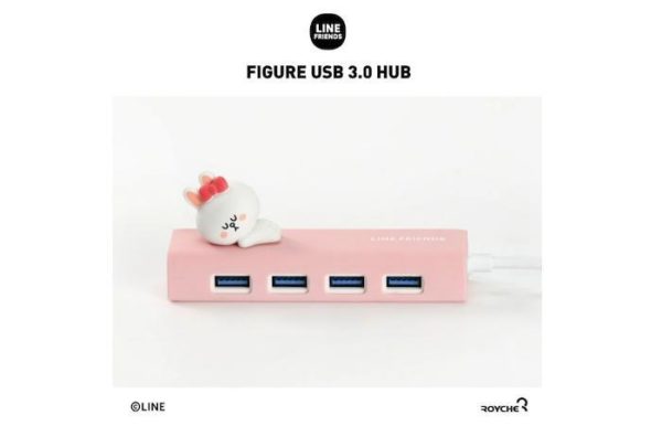 [LINE FRIENDS] Figure USB 3.0 Hub 4 Ports