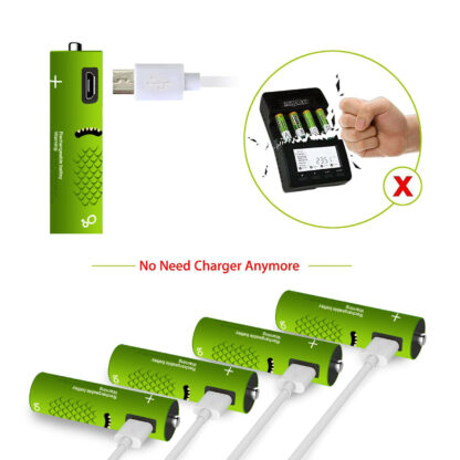 4pc AA 1.2V SMARTOOOLS Rechargeable Ni-MH Battery Micro USB (NiMH)