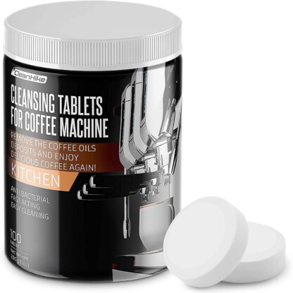Espresso Machine Cleaning Tablets – (100 Tablets) For Breville, Jura, Miele, And Universal Coffee Machine For All Brands – Professional Coffee Grease And Residue Cleaner For Baristas