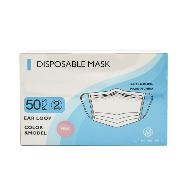 L'MERI Disposable Face Mask LM03-PINK (50PCS)