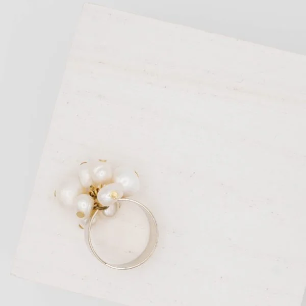 Natural Pearl Blossom Ring